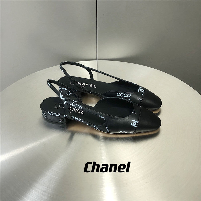 High Quality Luxury Chanel Slingback Single Shoes – Style 37318