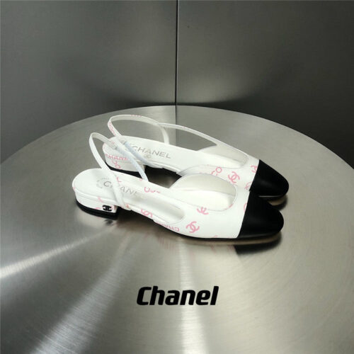 High Quality Luxury Chanel Slingback Single Shoes