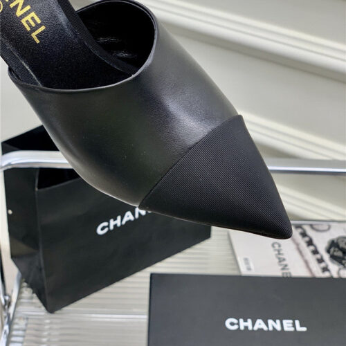 High Quality Luxury Chanel Pointed Toe Stiletto Mules – Style 92518 product detail
