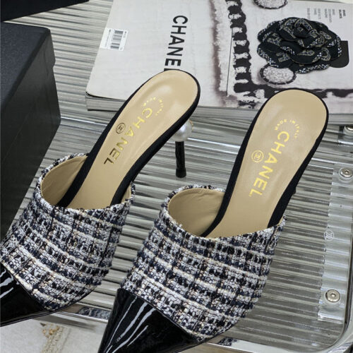 High Quality Luxury Chanel Pointed Toe Stiletto Mules – Style 30374 product detail