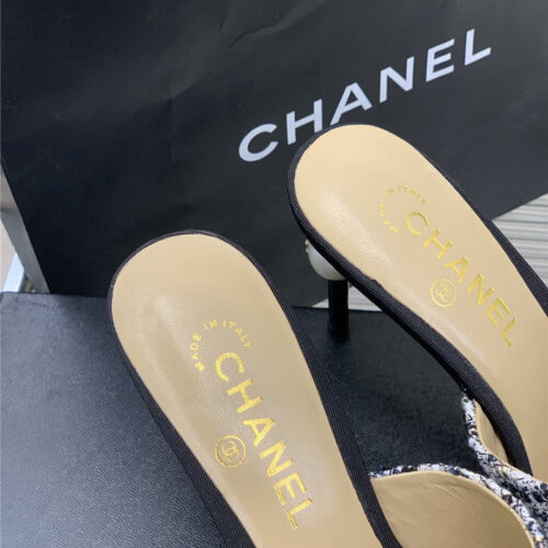 High Quality Luxury Chanel Pointed Toe Stiletto Mules – Style 30374 product detail