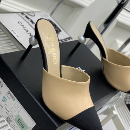 High Quality Luxury Chanel Pointed Toe Stiletto Mules – Style 82342 product detail