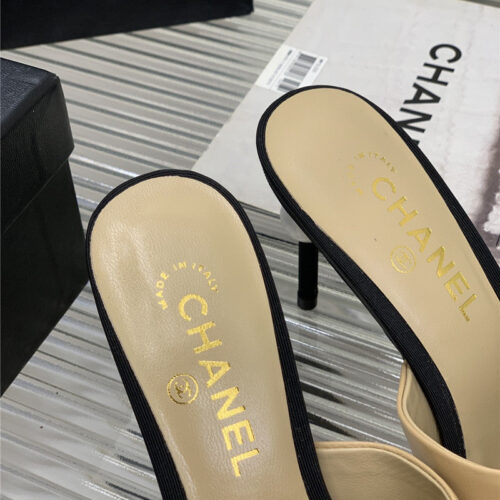 High Quality Luxury Chanel Pointed Toe Stiletto Mules – Style 82342 product detail