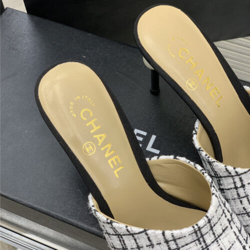 High Quality Luxury Chanel Pointed Toe Stiletto Mules product detail