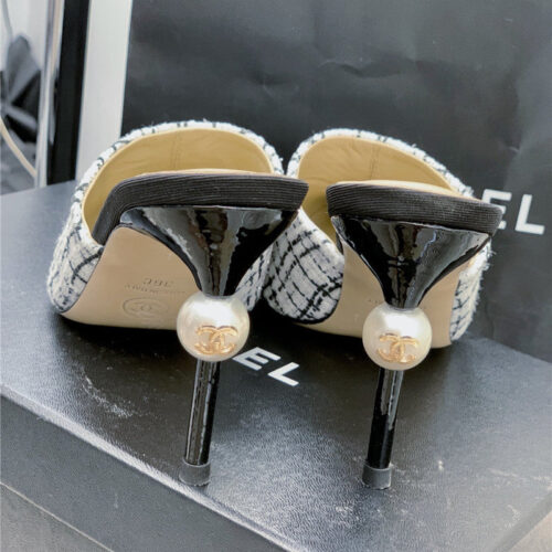 High Quality Luxury Chanel Pointed Toe Stiletto Mules product detail
