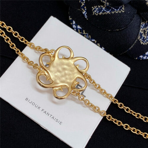High Quality Luxury Chanel Sunflower Double C Pearl Necklace product detail