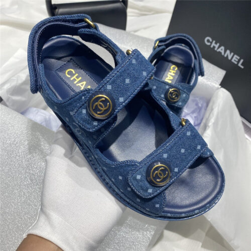 High Quality Luxury Chanel New Velcro Sandals – Style 88838 product detail