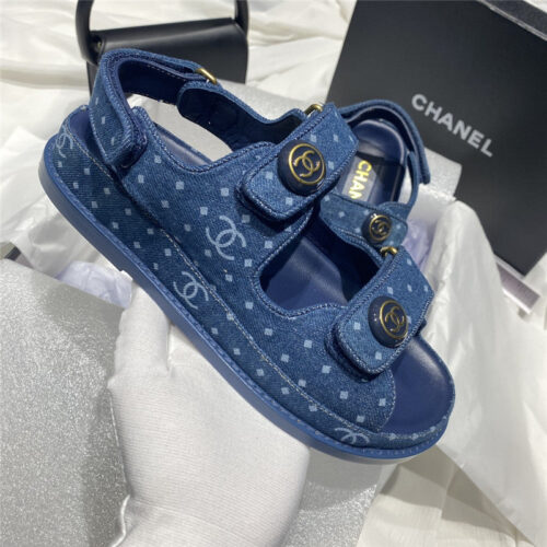 High Quality Luxury Chanel New Velcro Sandals – Style 88838 alternate view