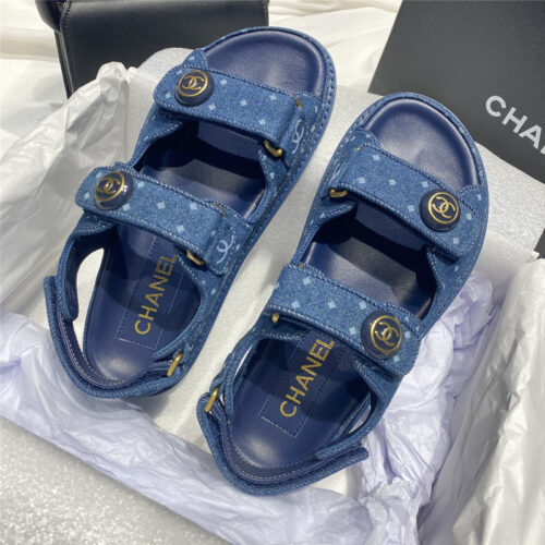 High Quality Luxury Chanel New Velcro Sandals – Style 88838 product detail