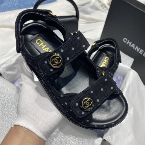 High Quality Luxury Chanel New Velcro Sandals – Style 87142 product detail
