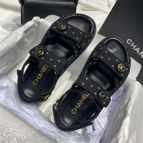 High Quality Luxury Chanel New Velcro Sandals – Style 87142 product detail