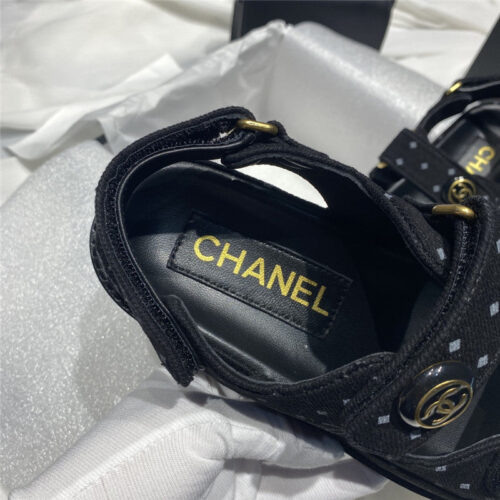 High Quality Luxury Chanel New Velcro Sandals – Style 87142 product detail