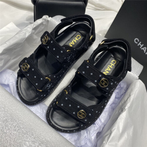 High Quality Luxury Chanel New Velcro Sandals – Style 87142