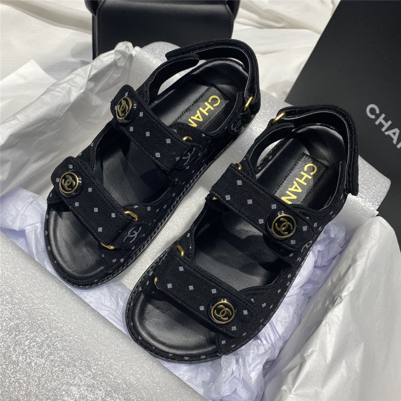 High Quality Luxury Chanel New Velcro Sandals – Style 87142