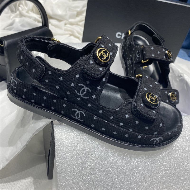 High Quality Luxury Chanel New Velcro Sandals – Style 87142 product detail