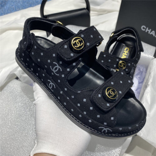 High Quality Luxury Chanel New Velcro Sandals – Style 87142 product detail