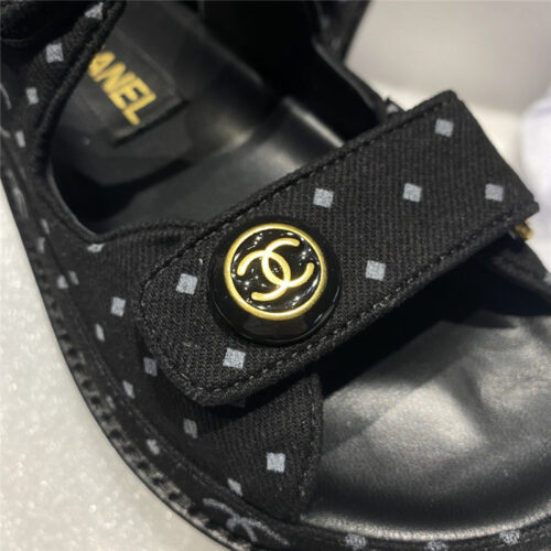 High Quality Luxury Chanel New Velcro Sandals – Style 87142 product detail