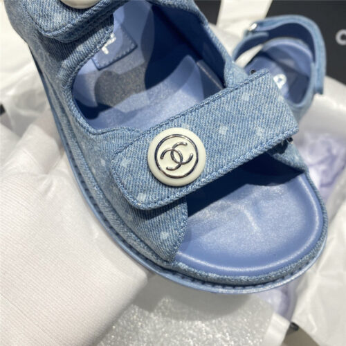 High Quality Luxury Chanel New Velcro Sandals – Style 57766 product detail