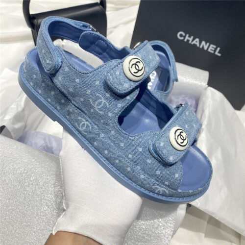 High Quality Luxury Chanel New Velcro Sandals – Style 57766 product detail