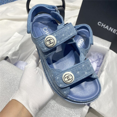 High Quality Luxury Chanel New Velcro Sandals – Style 57766 product detail