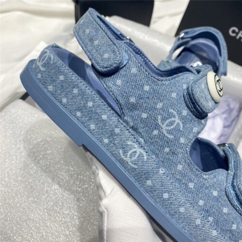 High Quality Luxury Chanel New Velcro Sandals – Style 57766 product detail