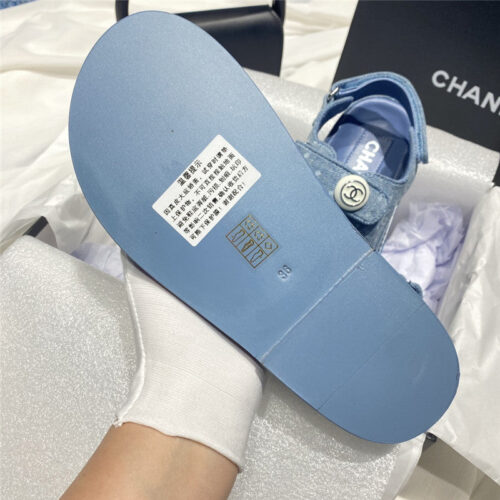High Quality Luxury Chanel New Velcro Sandals – Style 57766 product detail