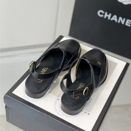 High Quality Luxury Chanel New Classic Preppy Sandals alternate view