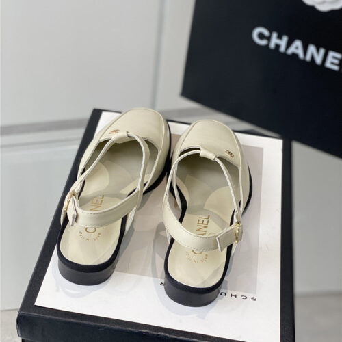 High Quality Luxury Chanel New Classic Preppy Sandals – Style 47270 alternate view