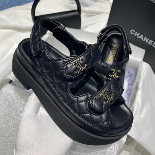 High Quality Luxury Chanel Bow Beach Sandals alternate view