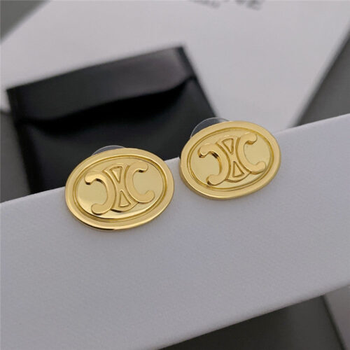 High Quality Luxury Celine Arc De Triomphe Logo Stud Earrings product detail