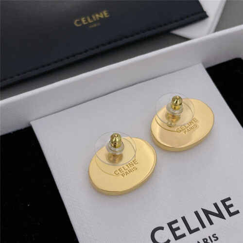 High Quality Luxury Celine Arc De Triomphe Logo Stud Earrings alternate view