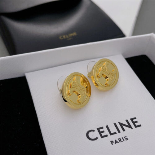 High Quality Luxury Celine Arc De Triomphe Logo Stud Earrings product detail