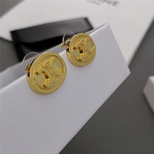 High Quality Luxury Celine Arc De Triomphe Logo Stud Earrings product detail