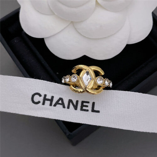 High Quality Luxury Chanel Xiangling Diamond Gold C Ring product detail