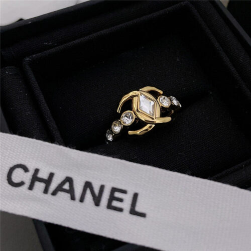 High Quality Luxury Chanel Xiangling Diamond Gold C Ring product detail