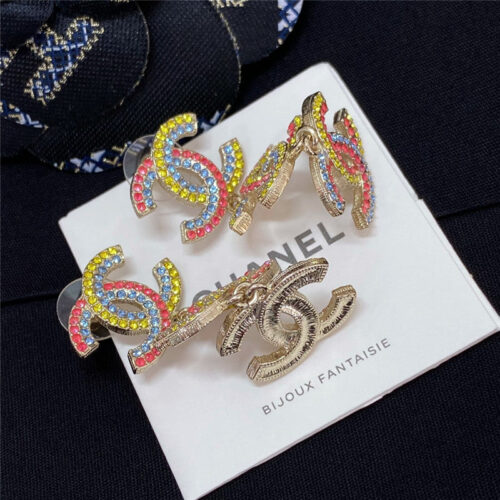High Quality Luxury Chanel Spring Rainbow 3C Earrings product detail