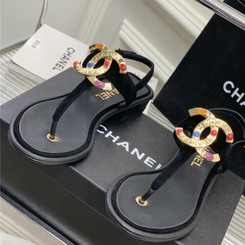 High Quality Luxury Chanel Double C Logo Sandals product detail