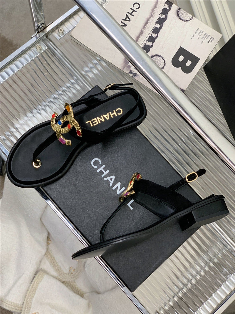 High Quality Luxury Chanel Double C Logo Sandals product detail