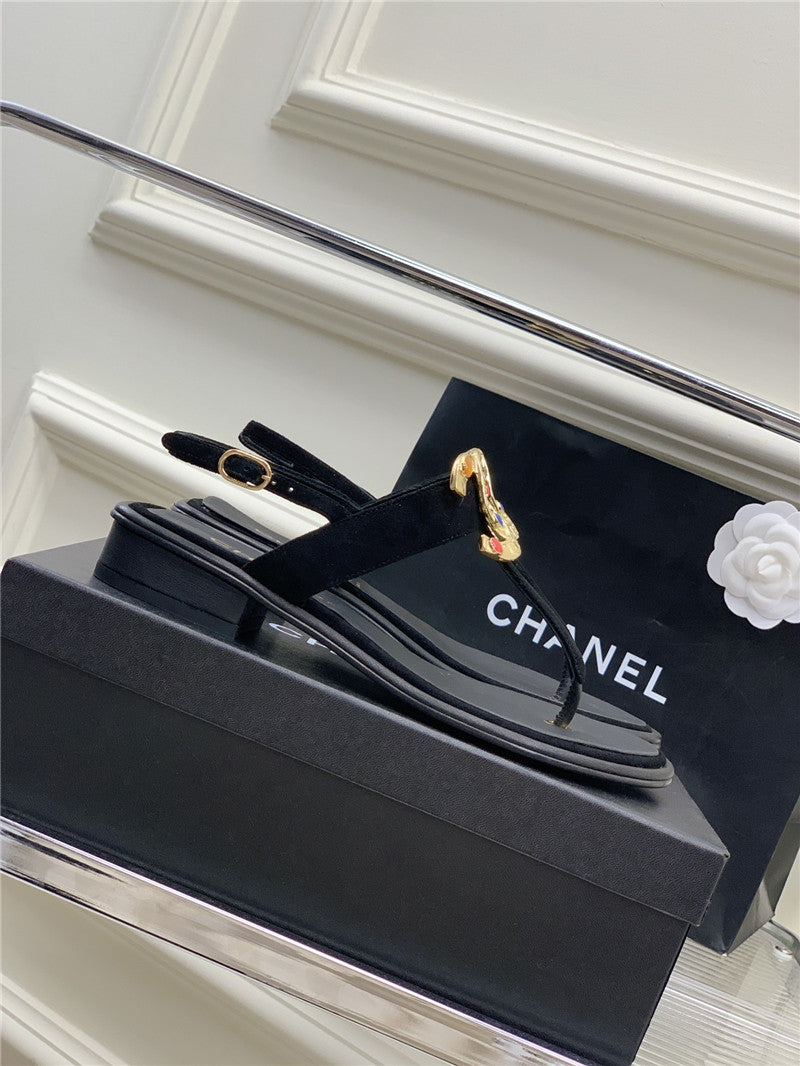 High Quality Luxury Chanel Double C Logo Sandals product detail