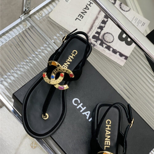 High Quality Luxury Chanel Double C Logo Sandals product detail