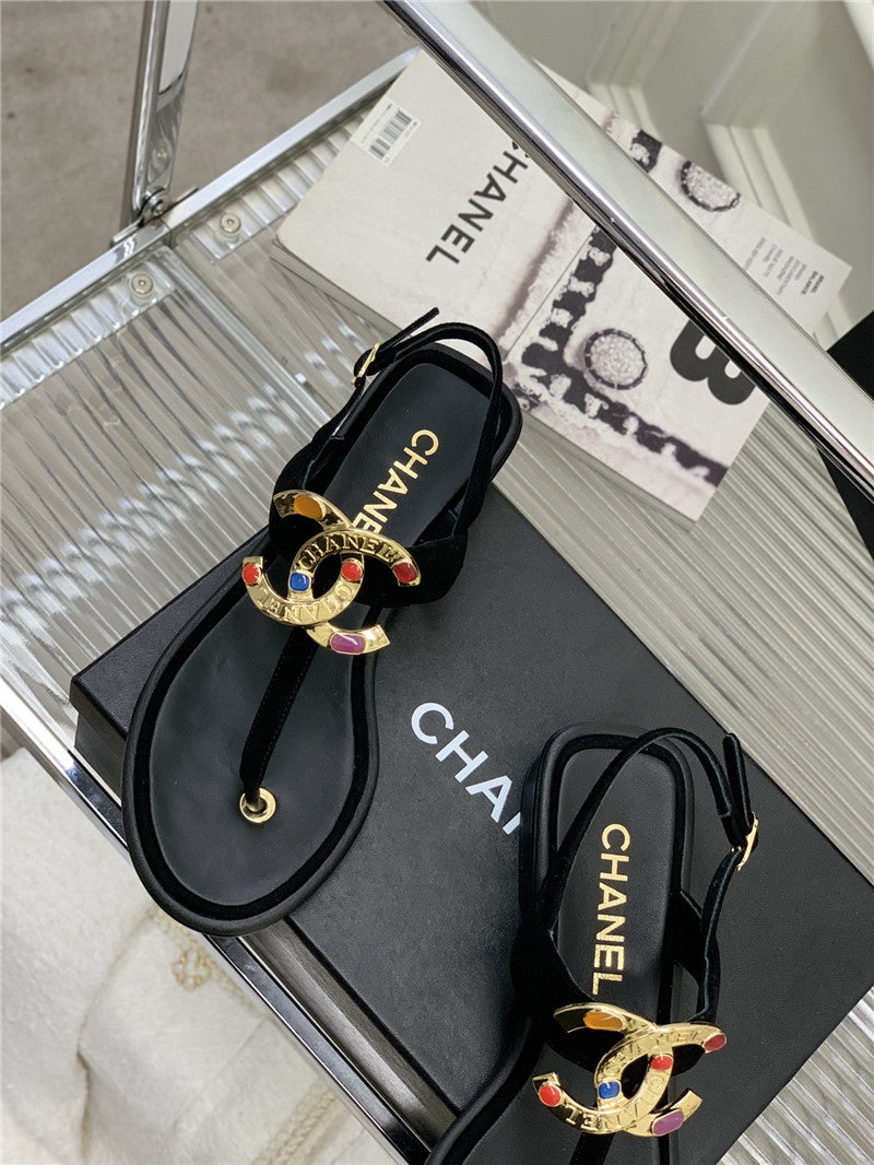 High Quality Luxury Chanel Double C Logo Sandals product detail