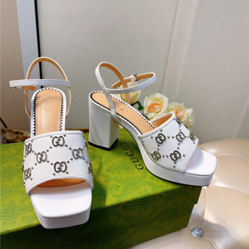 High Quality Luxury Gucci GG Buckle Platform High Heels product detail