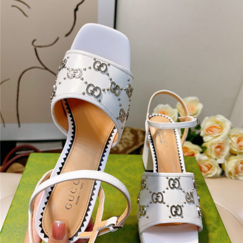 High Quality Luxury Gucci GG Buckle Platform High Heels product detail