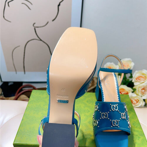 High Quality Luxury Gucci GG Buckle Platform High Heels – Style 35571 product detail