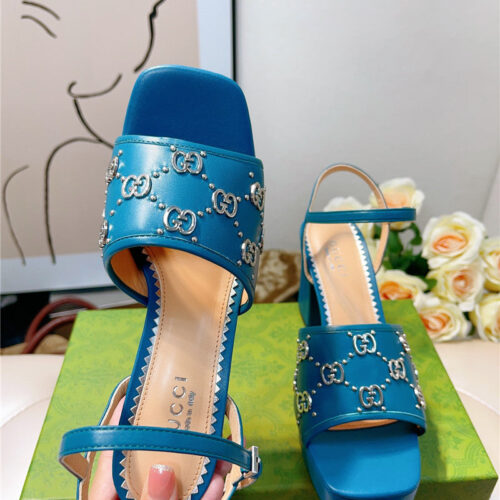 High Quality Luxury Gucci GG Buckle Platform High Heels – Style 35571 product detail