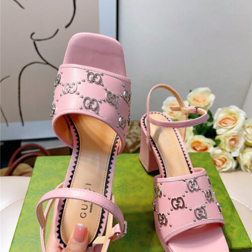 High Quality Luxury Gucci GG Buckle Platform High Heels – Style 70035 product detail