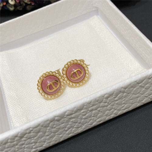 High Quality Luxury Dior Swarovski Pearl Earrings product detail