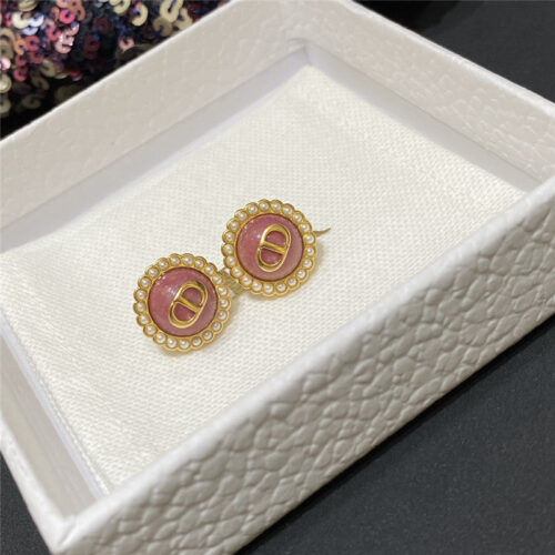 High Quality Luxury Dior Swarovski Pearl Earrings product detail