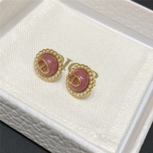 High Quality Luxury Dior Swarovski Pearl Earrings product detail