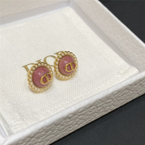 High Quality Luxury Dior Swarovski Pearl Earrings